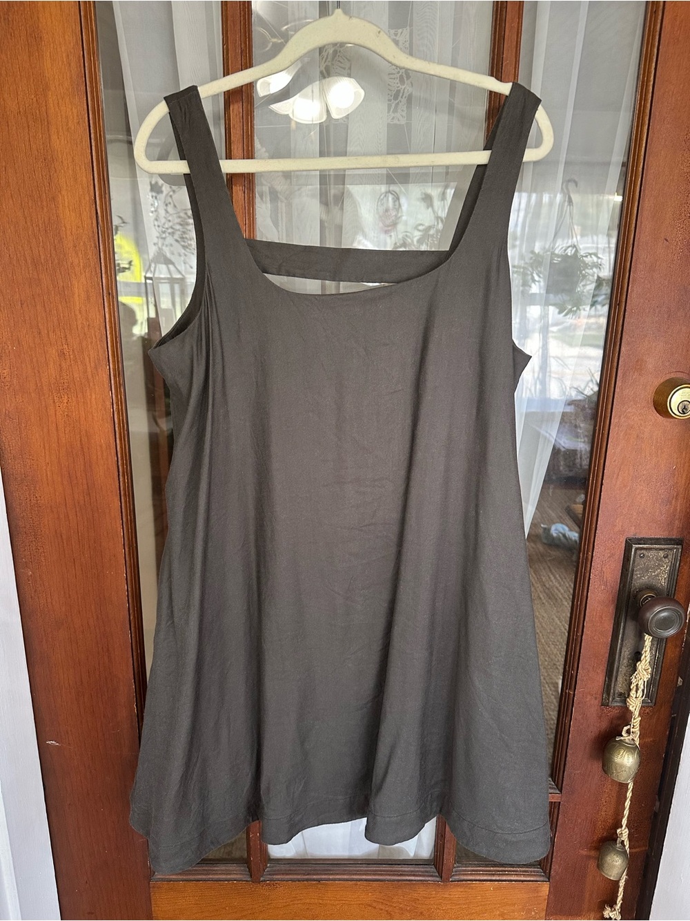 Maeve by Anthropologie Gray Swing Dress with Pockets
